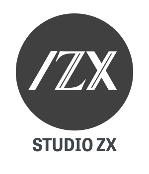 Logo der Marke IZX auf grauem Hintergrund, modern und minimalistisch gestaltet.