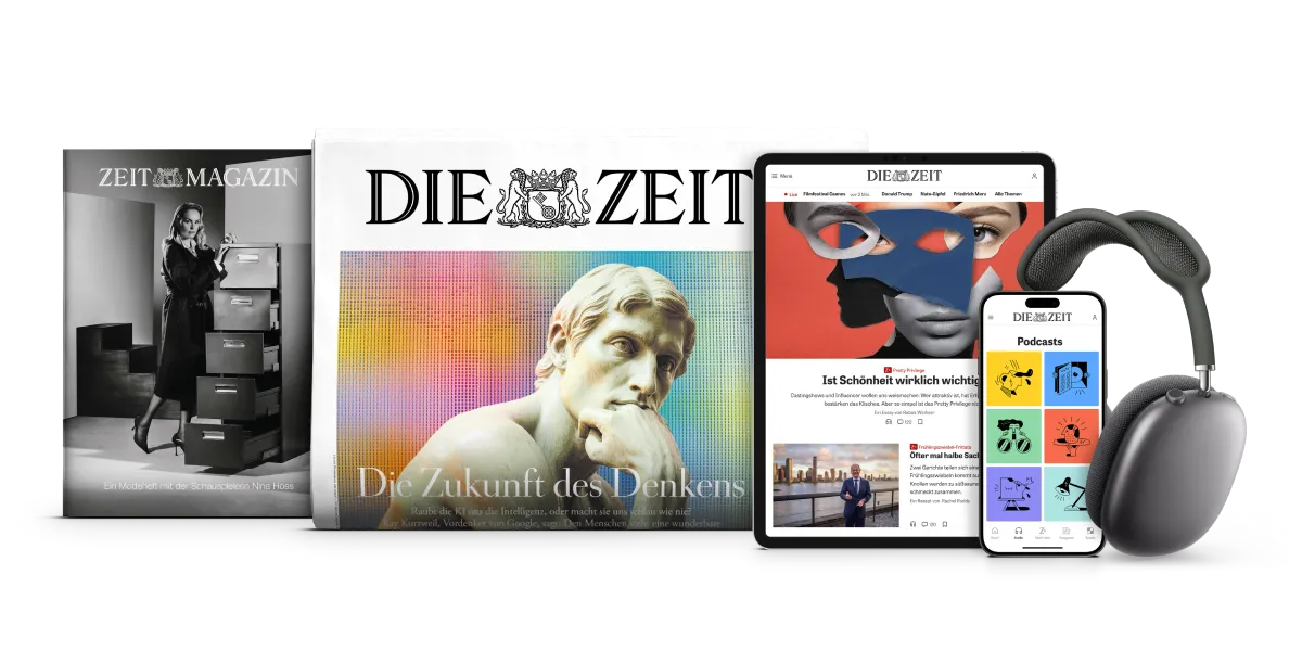 Die Zeit Packshots in den verschiedenen Medien