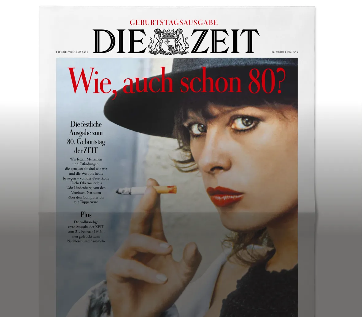 Titelseite der Jubiläumsausgabe der ZEIT - 80 Jahre